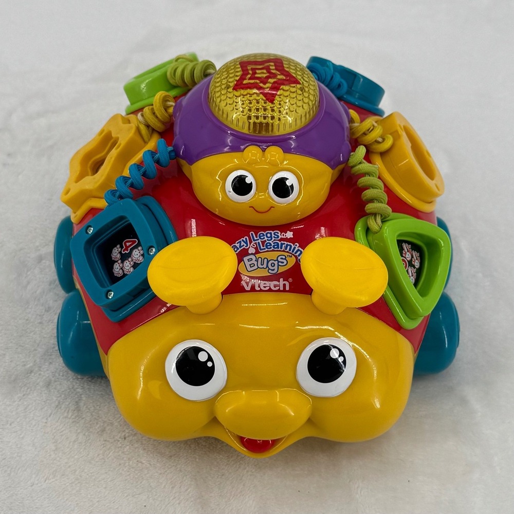 Vintage Y2K VTech Crazy Legs Learning Bright Lady Bug Educational Musical Toy